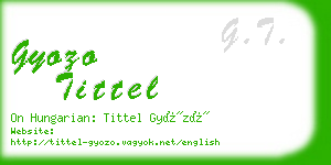 gyozo tittel business card